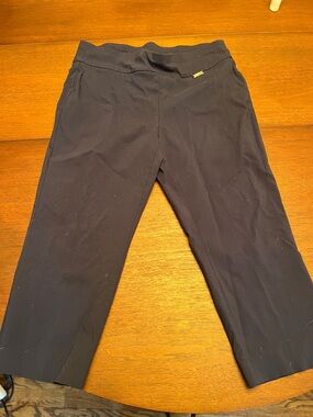 Dark blue Cropped Pull-On Pants